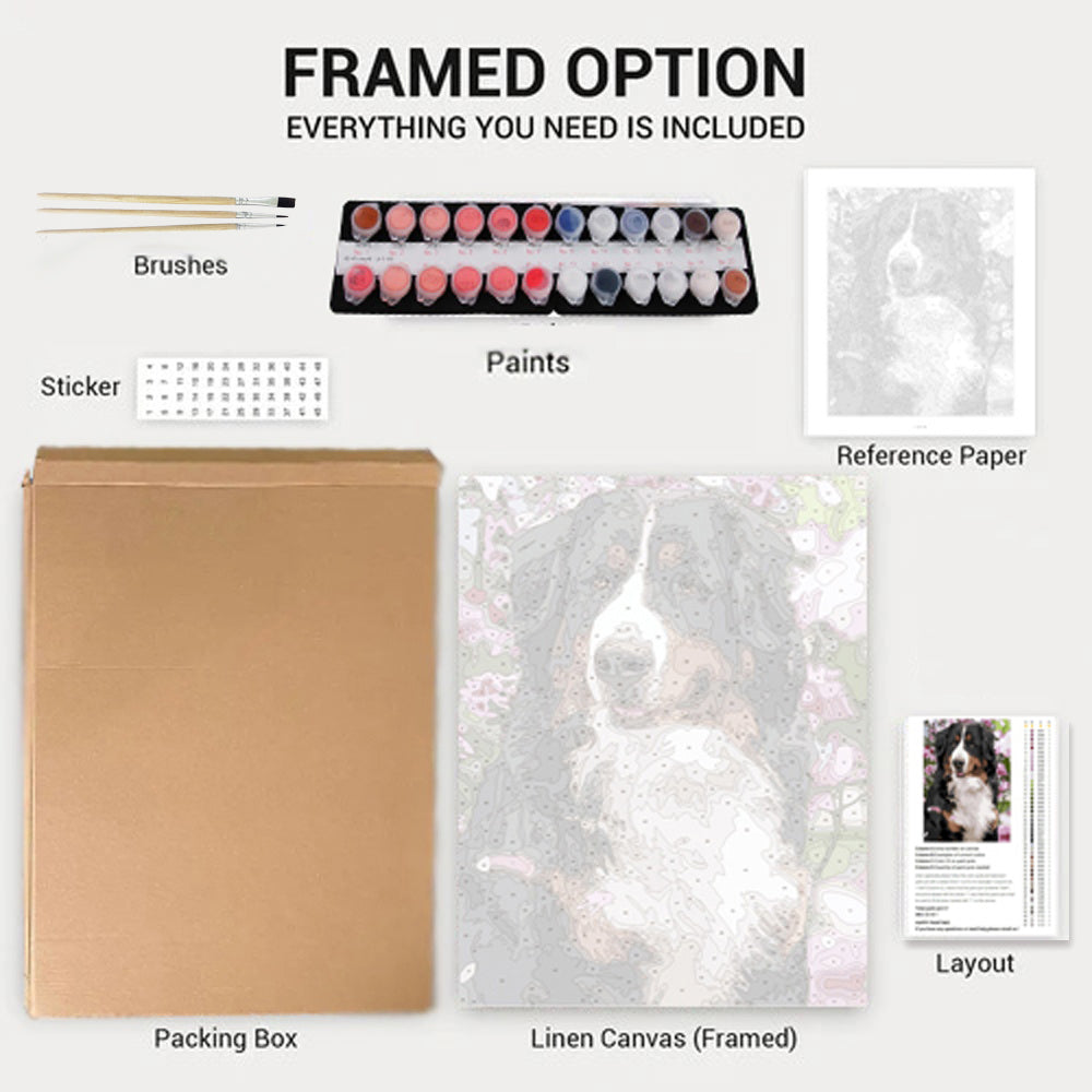 Custom Paint By Numbers Kit - Upload Your Photo - Brush Set Included