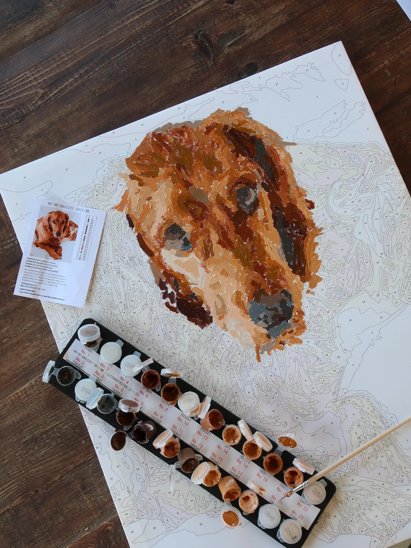 Personalized Custom Paint by Number Kits from Photos – Line \u0026 Stitch, image size:1600x2133